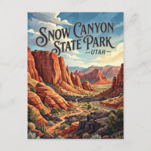 Cartão Postal Parque Estadual Snow Canyon Utah