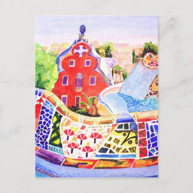Cartão Postal Parque Gaudi. (Frente)