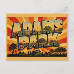 Cartão Postal Parque Histórico Nacional Adams MA Viagens Antigas