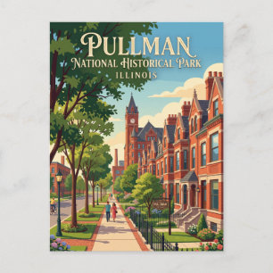 Cartão Postal Parque Histórico Nacional Pullman Illinois