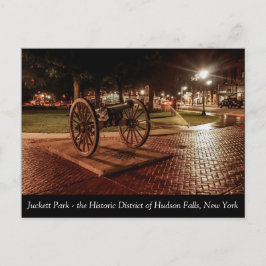 Cartão Postal Parque Juckett, na histórica Falls de Hudson