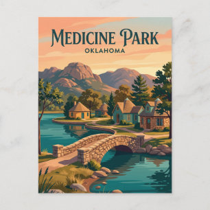 Cartão Postal Parque Medicine EUA