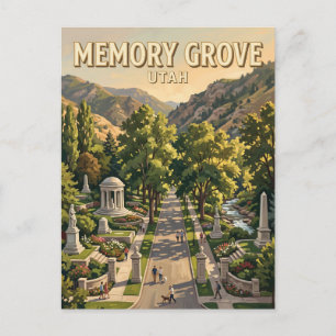 Cartão Postal Parque Memory Grove Salt Lake City Utah