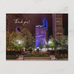 Cartão Postal Parque Millennium Noite da Temporada de Primavera 