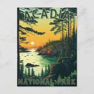 Cartão Postal Parque Nacional Acadia