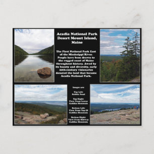 Cartão Postal Parque Nacional Acadia