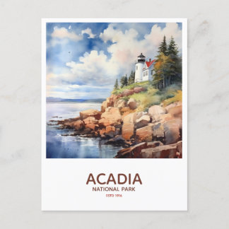 Cartão Postal Parque Nacional Acadia - Fécula de Aurca de Park B