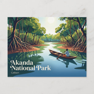 Cartão Postal Parque Nacional Akanda Gabão