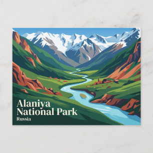 Cartão Postal Parque Nacional Alaniya Rússia