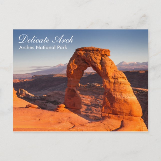 Cartão Postal Parque Nacional Arches - Cartaz Delicate Arch (Frente)