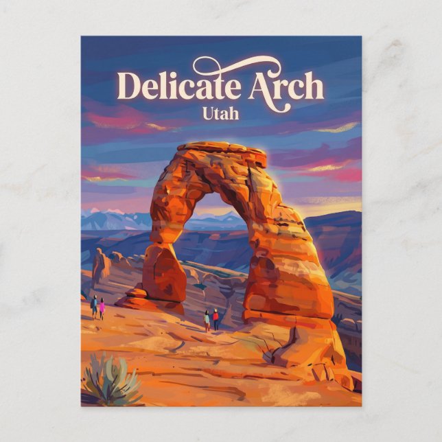 Cartão Postal Parque Nacional Arches Utah (Frente)