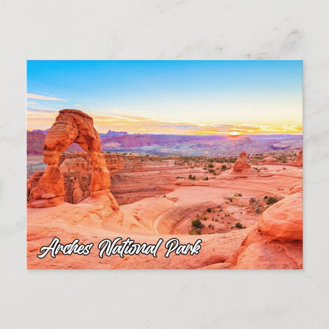 Cartão Postal Parque Nacional Arches, Utah, EUA (Frente)