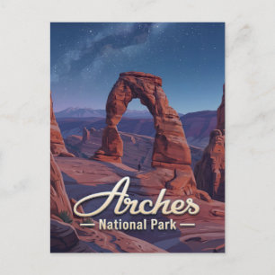 Cartão Postal Parque Nacional Arches Utah Viagem Arte