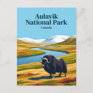 Cartão Postal Parque Nacional Aulavik Canadá