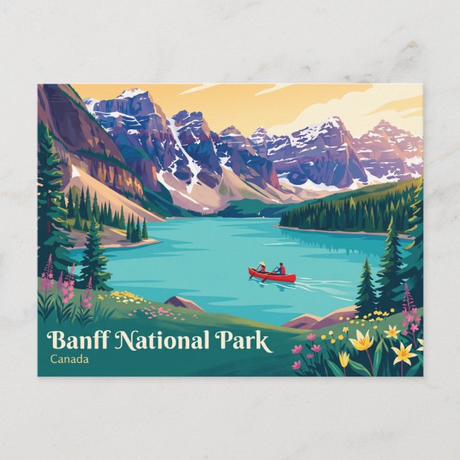 Cartão Postal Parque Nacional Banff Canadá (Frente)
