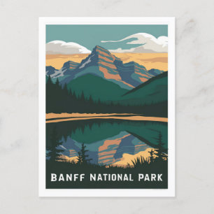 Cartão Postal Parque Nacional Banff Canadá estilista