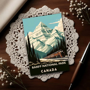 Cartão Postal Parque Nacional Banff Vintage Canadá Viagem