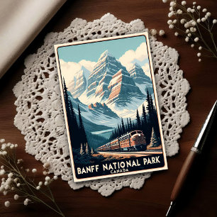 Cartão Postal Parque Nacional Banff Vintage Canadá Viagem