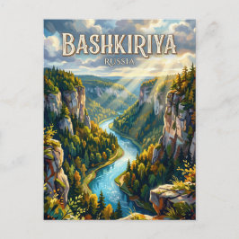 Cartão Postal Parque Nacional Bashkiriya Rússia