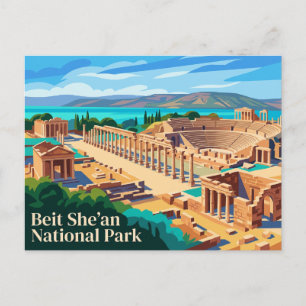 Cartão Postal Parque Nacional Beit She'an Israel