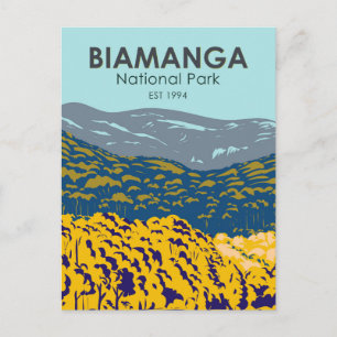 Cartão Postal Parque Nacional Biamanga Austrália Vintage