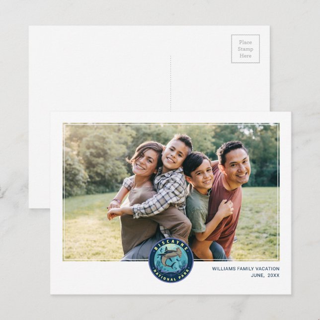 Cartão Postal Parque Nacional Biscayne (Frente/Verso)