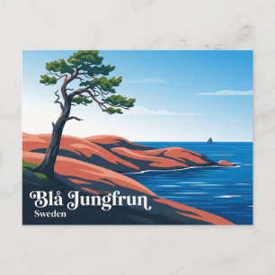 Cartão Postal Parque Nacional Blå Jungfrun Suécia
