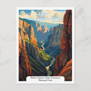 Cartão Postal Parque Nacional Black Canyon of the Gunnison