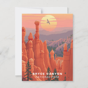 Cartão Postal Parque Nacional Bryce Canyon Arte EUA