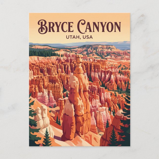 Cartão Postal Parque Nacional Bryce Canyon EUA (Frente)