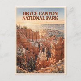 Cartão Postal Parque Nacional Bryce Canyon Paisagem Hoodoo