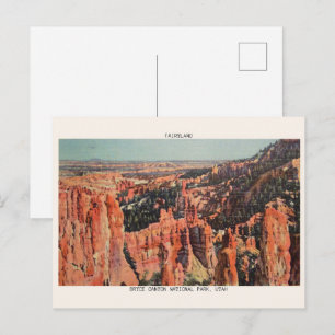 CARTÃO POSTAL PARQUE NACIONAL BRYCE CANYON, PRESENTES FAIRYLAND