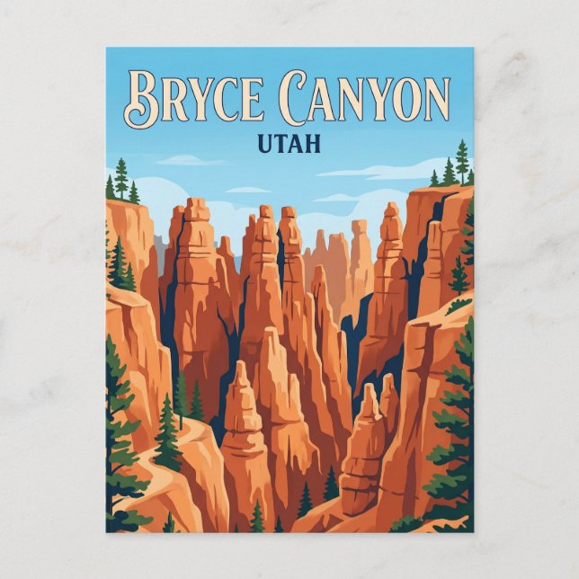 Cartão Postal Parque Nacional Bryce Canyon Utah (Frente)