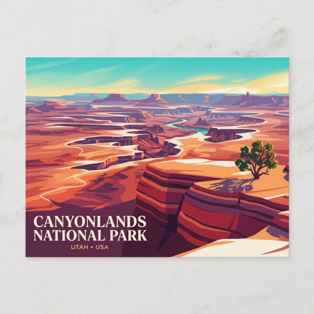 Cartão Postal Parque Nacional Canyonlands EUA (Frente)