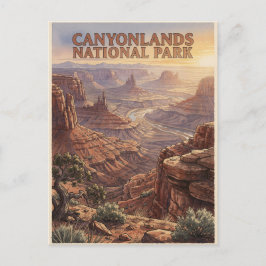 Cartão Postal Parque Nacional Canyonlands Paisagem Desértica