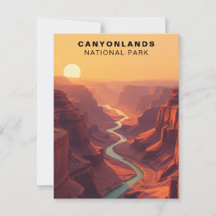 Cartão Postal Parque Nacional Canyonlands Retro EUA