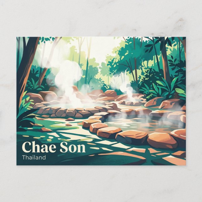 Cartão Postal Parque Nacional Chae Son Tailândia (Frente)