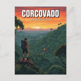 Cartão Postal Parque Nacional Costa Rica Corcovado