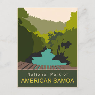 Cartão Postal Parque Nacional da Arte Viagem mínima de Samoa ame