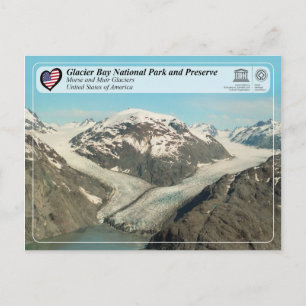 Cartão Postal Parque Nacional da Baía de Glacier - Glaciar Mors