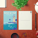 Cartão Postal Parque Nacional da Biscayne Boca Chita Key Vintage<br><div class="desc">Vetor de Biscaia trabalho de arte. O parque engloba recifes de corais,  ilhas e manguezais litorâneos no norte Florida Keys. A Trilha do Patrimônio Marítimo submarino liga locais de mergulho,  a maioria deles naufrágios.</div>