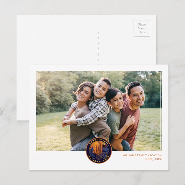 Cartão Postal Parque Nacional da Caverna Mammoth (Frente/Verso)