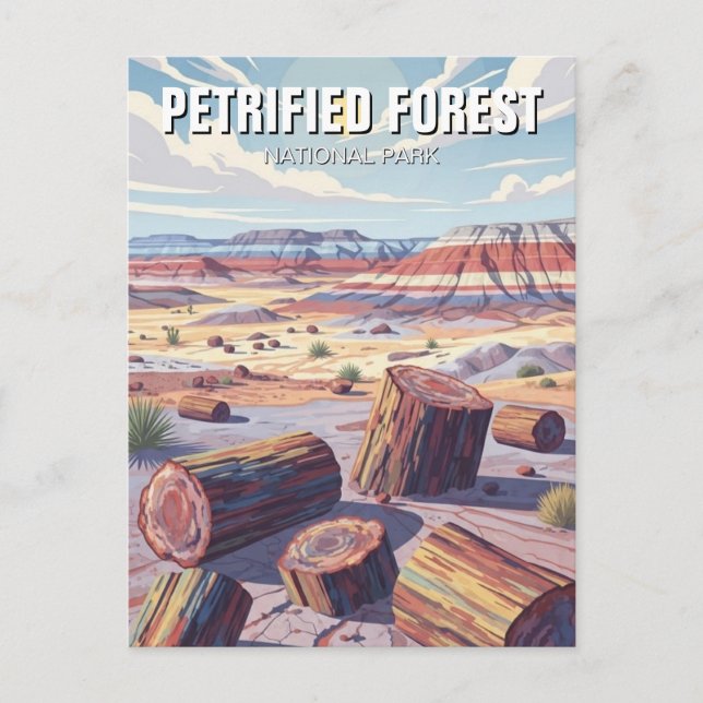 Cartão Postal Parque Nacional da Floresta Petrificada (Frente)
