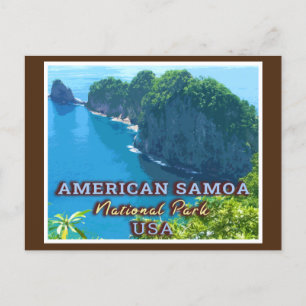 CARTÃO POSTAL PARQUE NACIONAL DA SAMOA AMERICANA - SAMOA AMERICA