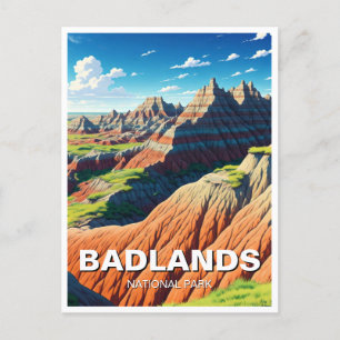 Cartão Postal Parque Nacional das Badlands Souvenir