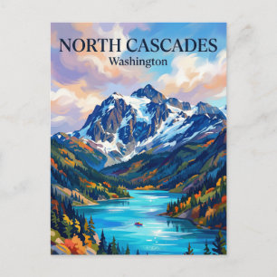 Cartão Postal Parque Nacional das Cascatas do Norte Washington