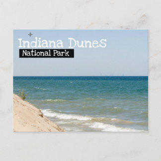 Cartão Postal Parque nacional das dunas de Indiana - opinião de
