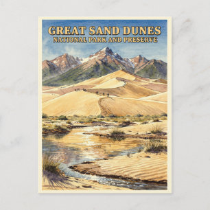 Cartão Postal Parque Nacional das Grandes Dunas de Areia Colorad
