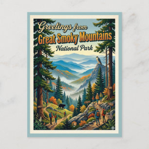 Cartão Postal Parque Nacional das Grandes Montanhas Fumosas Vist
