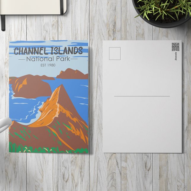 Cartão Postal Parque Nacional das Ilhas do Canal California Vint (Criador carregado)